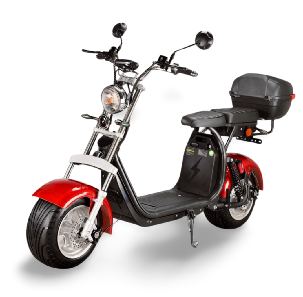 CityCoco CP-1 – Chopper Trottinette Électrique 45 km/h Homologué Route – 2 Places – Autonomie jusqu’à 200 km