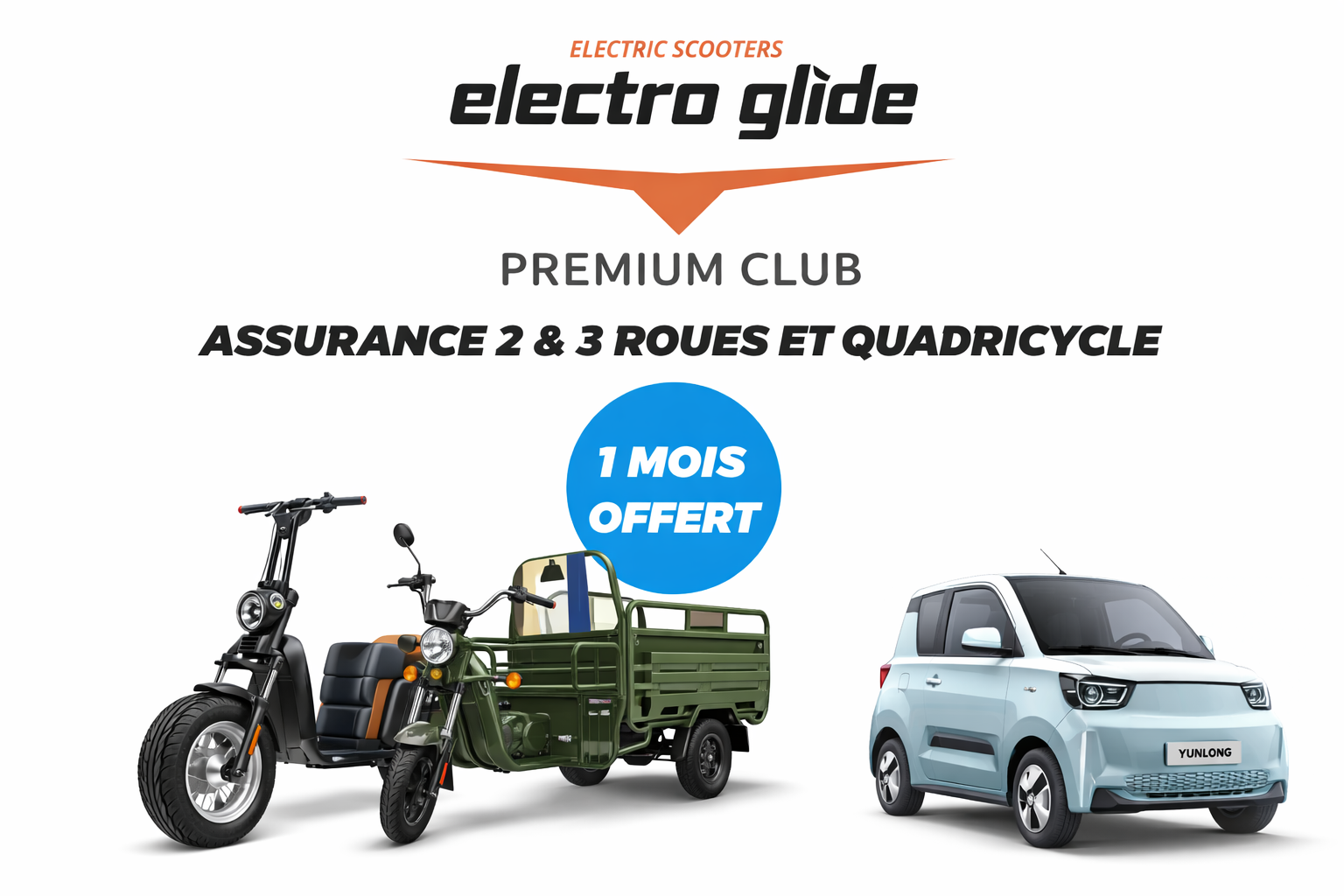 Assurance 2 & 3 roues électriques & Quadricycles – ElectroGlide Protect Premium