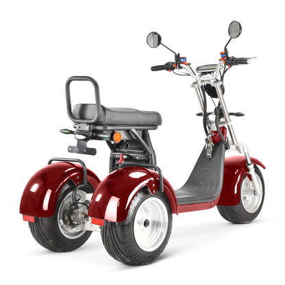 City Coco CP-7.0 – Tricycle électrique 3 roues biplace homologué route
