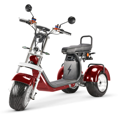 City Coco CP-7.0 – Tricycle électrique 3 roues biplace homologué route