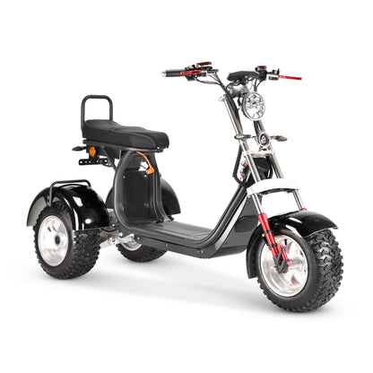 City Coco CP-7.0 – Tricycle électrique 3 roues biplace homologué route