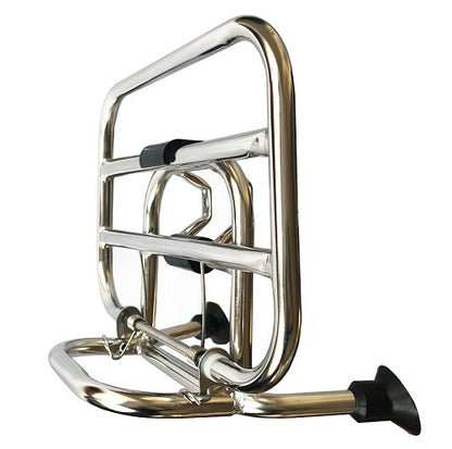 Porte-bagages avant chromé