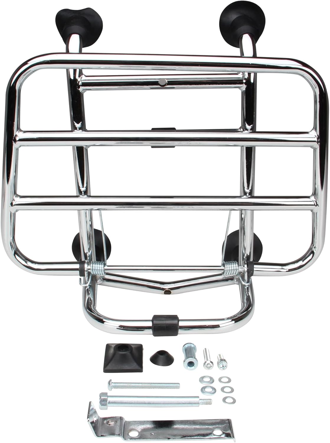 Porte-bagages avant chromé