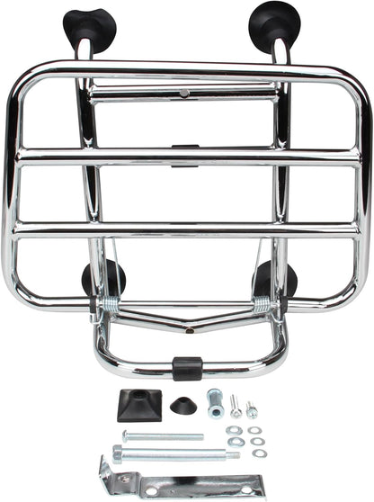 Porte-bagages avant chromé