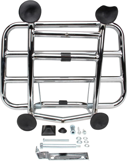 Porte-bagages avant chromé