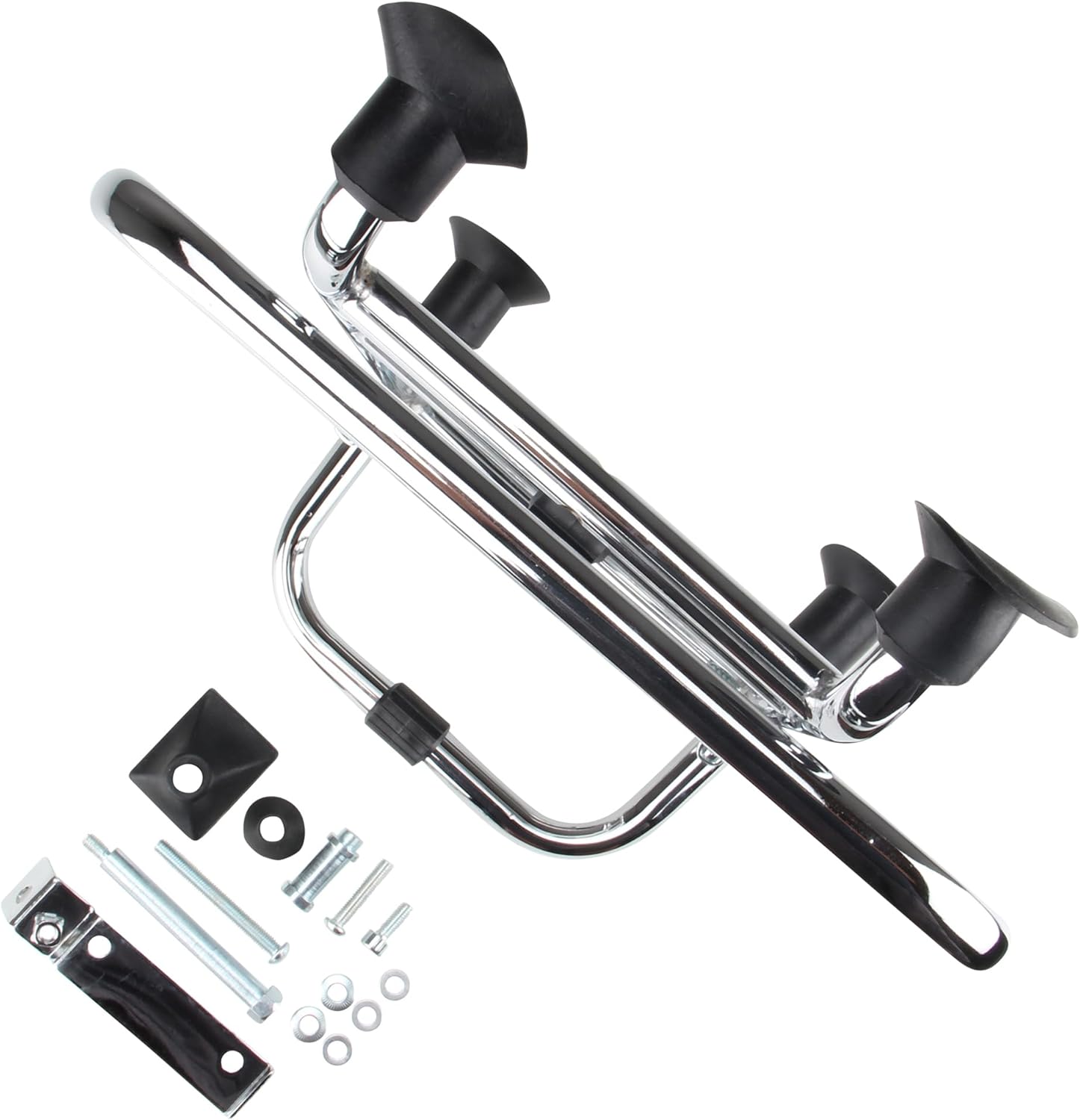 Porte-bagages avant chromé