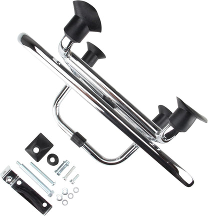 Porte-bagages avant chromé